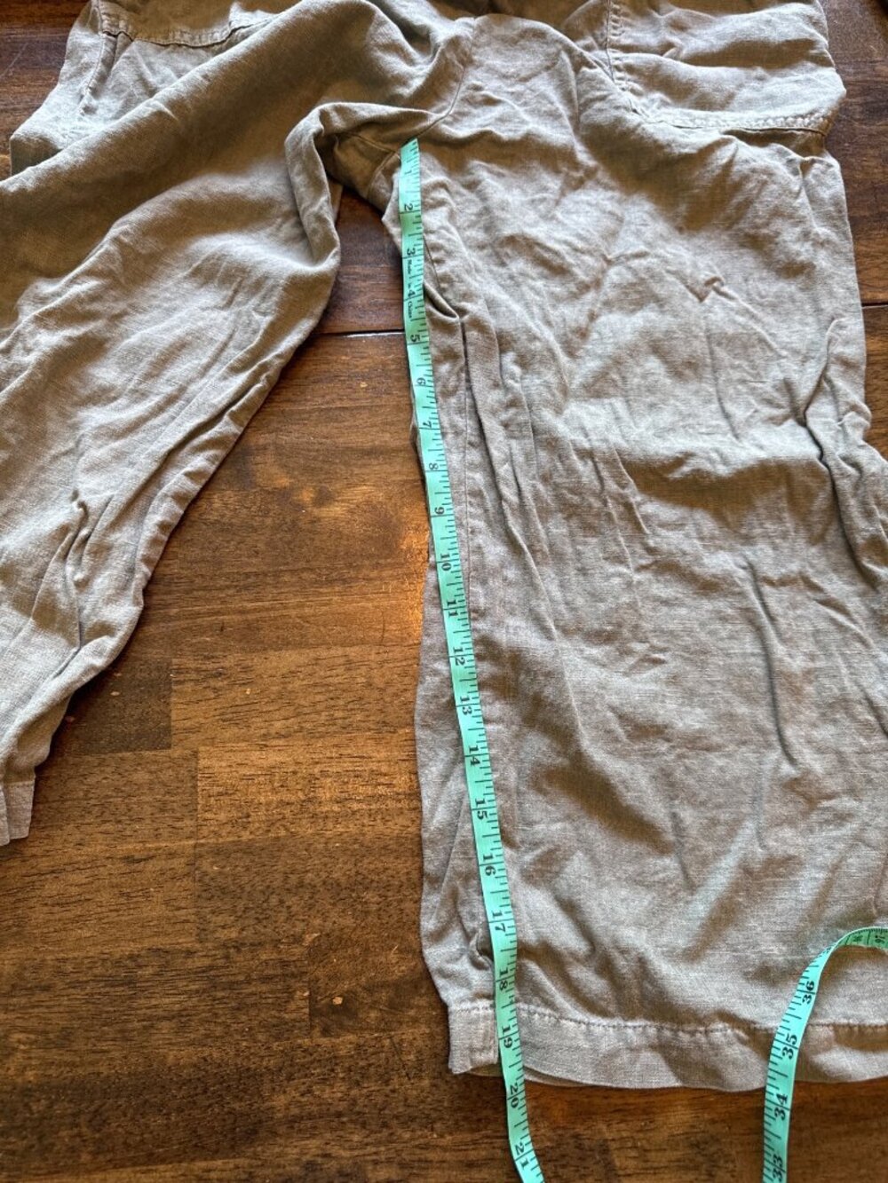 Universal Thread Lagenlook Green Linen Blend Sleeveless Jumpsuit Size Medium - Picture 7 of 9
